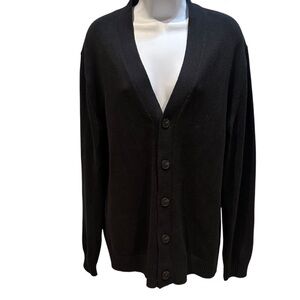Everlane Black V Neck Cardigan Size Medium